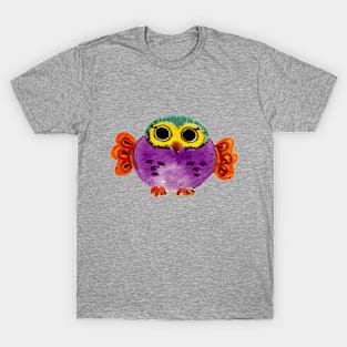 Owl-child-colorful-nursery-nursery T-Shirt